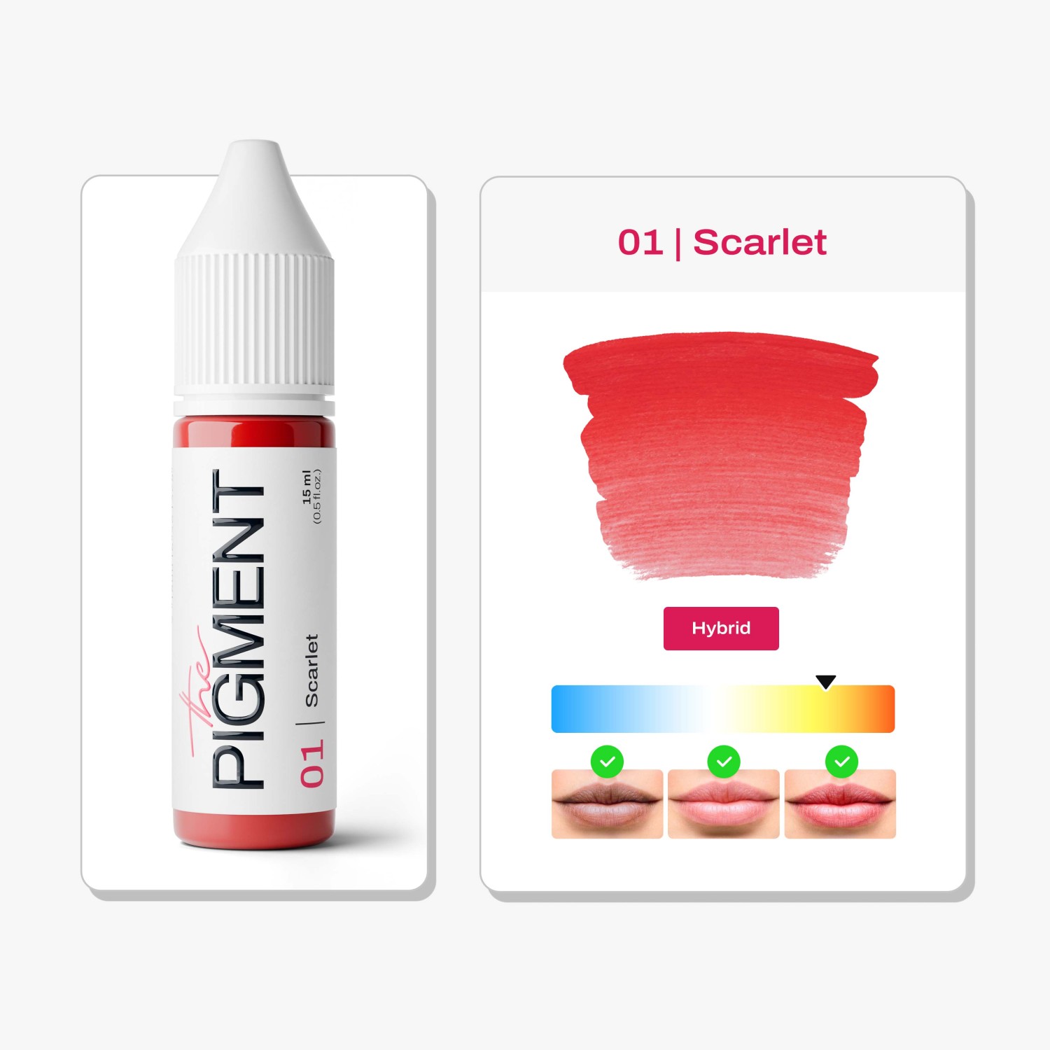 THE PIGMENT ტუჩის პიგმენტი Scarlet 15 მლ.